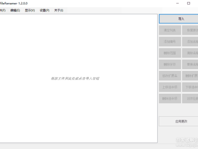 [Windows] 文件名批量修改工具 FileRenamer v1.2.0.0 绿色单文件免安装